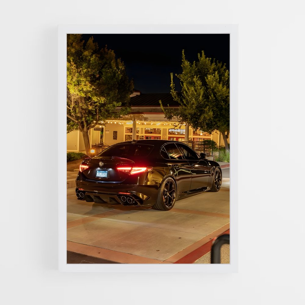 Poster Giulia quadrifoglio essence – affiche Alfa Romeo (vue 3)